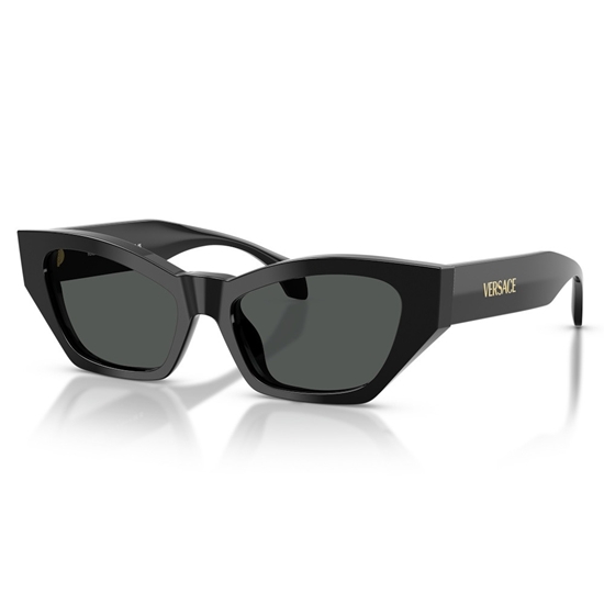Picture of Versace Cat Eye Sunglasses - Black with Gold Logo