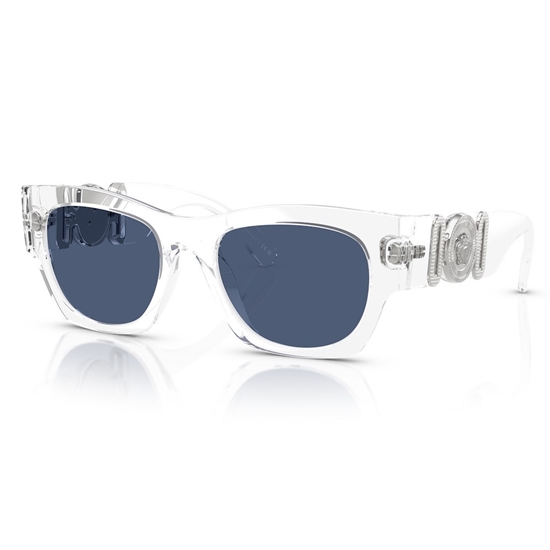 Picture of Versace Biggie Sunglasses - Transparent Frame/Blue Lens