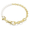 Picture of Swarovski Idyllia Bracelet - Crystal Pearl/White/Gold-Plated