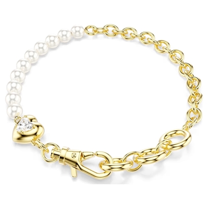 Picture of Swarovski Idyllia Bracelet - Crystal Pearl/White/Gold-Plated