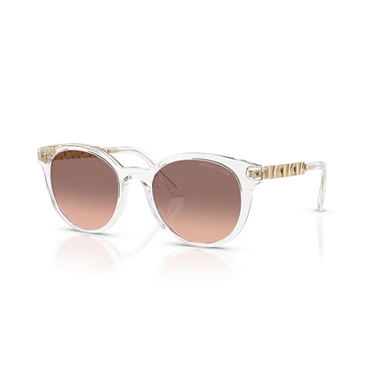 Picture of Michael Kors Pienza Sunglasses - Transparent Frame/Pink Lens