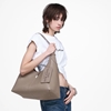 Picture of Marc Jacobs The Belted Sack Leather Bag - Cement