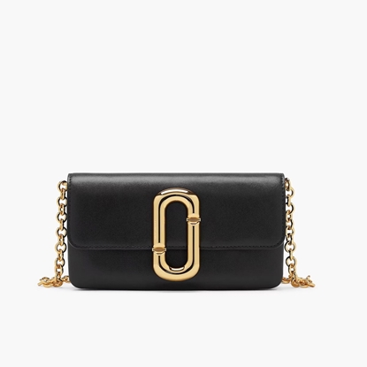 Picture of Marc Jacobs Scene Wallet On Chain - Black