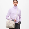 Picture of Marc Jacobs Floral Oversized Bow Canvas Small Tote - Cream Mlt