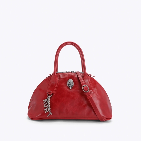 Picture of Kurt Geiger Sloane Bowling Bag - Red Patent