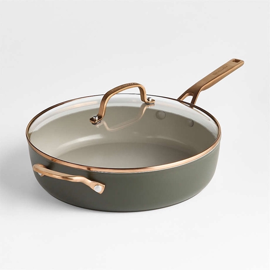 Picture of KitchenAid Design Evergreen Hard Anodized Saute Pan with Lid