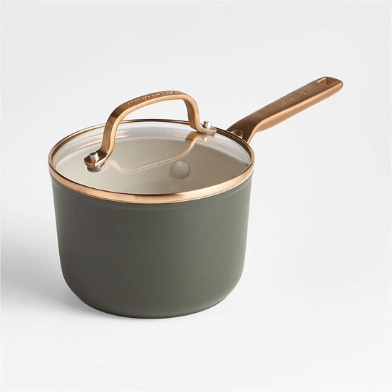 Picture of KitchenAid Design Evergreen Hard Anodized Saucepan with Lid