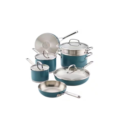 Picture of KitchenAid Color Stainless Steel 3-Ply 11PC Set - Agave