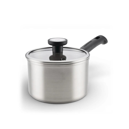 Picture of Farberware TrueCook Stainless Steel Saucepan with Lid - Silver