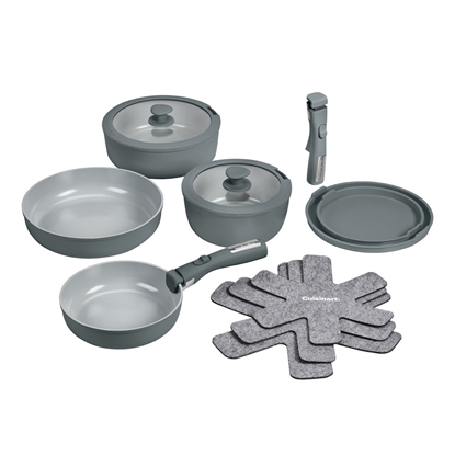 Picture of Cuisinart 13PC Nonstick Detachable Handle Cookware - Earl Grey