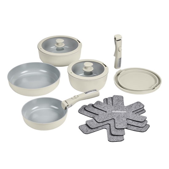 Picture of Cuisinart 13PC Nonstick Detachable Handle Cookware - Tahini