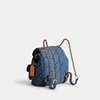 Picture of Coach Quilted Denim Tabby Backpack - Indigo