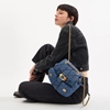Picture of Coach Quilted Denim Tabby Backpack - Indigo