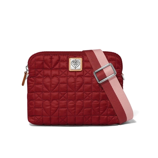 Picture of Brighton Heart Beat Arielle Small Crossbody - Garnet