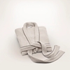 Picture of Boll & Branch Waffle Robe - Pewter/Stone, Medium