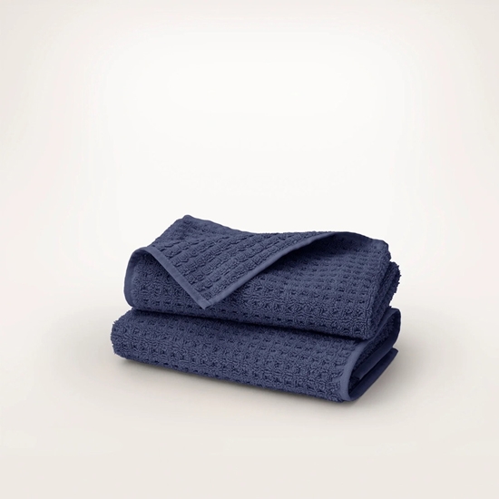 Picture of Boll & Branch Turkish Waffle Hand Towel Set - Cstl Navy, Multi