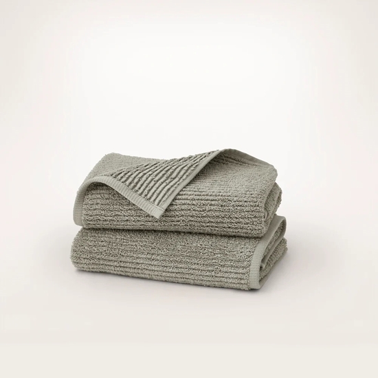Picture of Boll & Branch Turkish Ribbed Hand Towel Set - Sageleaf, Multi