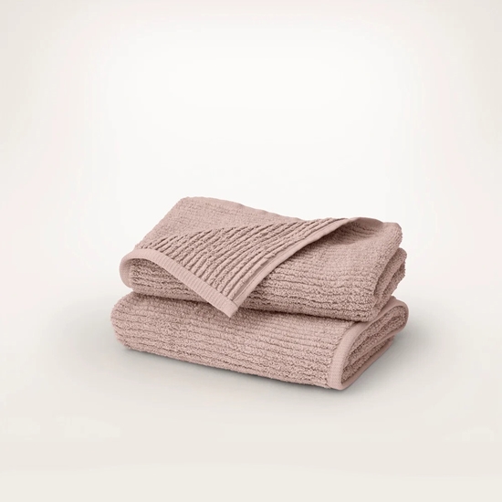 Picture of Boll & Branch Turkish Ribbed Hand Towel Set- Dusty Rose, Multi