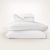 Picture of Boll & Branch Signature Piped Edge Sheet Set - Wht/Navy, Full