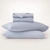 Picture of Boll & Branch Signature Piped Edge Sheet Set - Hydr/Wht, Cal K