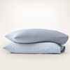 Picture of Boll & Branch Signature Piped Edge Pillowcase Set - Hyd/Wht, K