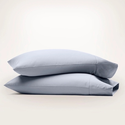 Picture of Boll & Branch Signature Hemmed Pillowcase Set- Hydrangea, Stnd
