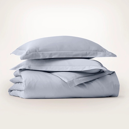 Picture of Boll & Branch Signature Hemmed Duvet Set - Hydrangea, King/Cal