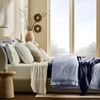 Picture of Boll & Branch Signature Hemmed Duvet Set - Hydrangea, F/Q