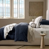 Picture of Boll & Branch Relaxed Seersucker Duvet Set - Coast Nvy, Kg/Cal