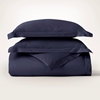 Picture of Boll & Branch Percale Hemmed Duvet Set- Coastal Navy, King/Cal