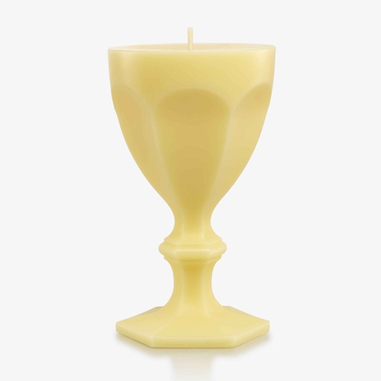 Picture of Baccarat Harcourt Wax Glass Candle - Yellow