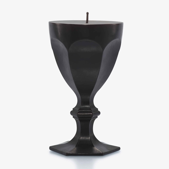 Picture of Baccarat Harcourt Wax Glass Candle - Black