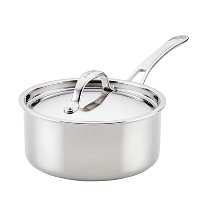 Picture of Anolon EverLast Tri-Ply Clad 3-Qt. Sauce Pan with Lid
