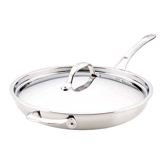 Picture of Anolon EverLast Tri-Ply Clad Fry Pan with Helper Handle