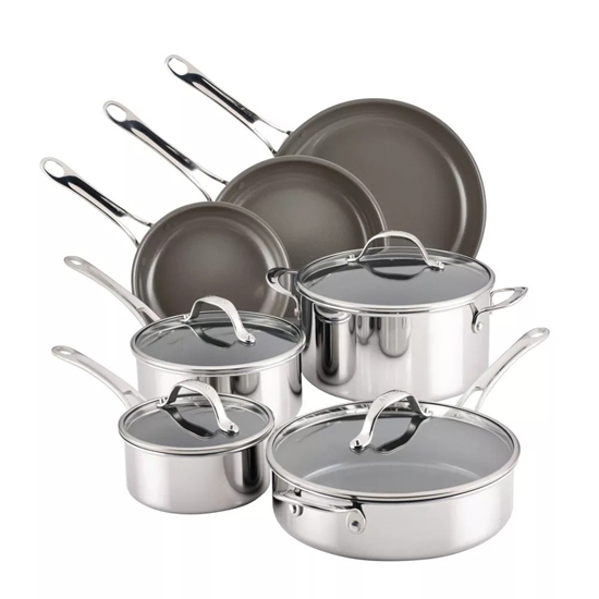 Picture of Anolon EverLast Ceramic Nonstick Clad Induction 11PC Cookware