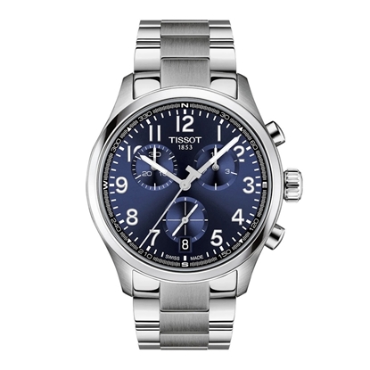 Picture of Tissot Chrono L 42mm Quartz Watch with Blue Dial