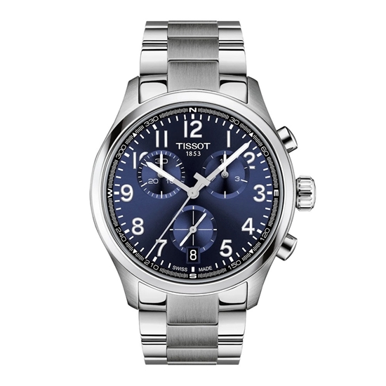 Picture of Tissot Chrono L 42mm Quartz Watch with Blue Dial