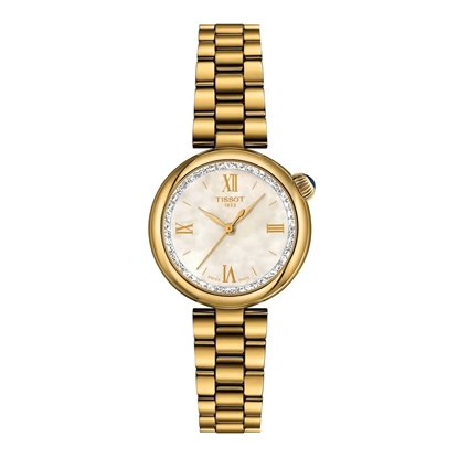 Picture of Tissot Desir 28MM Gold-Tone Steel Watch with Gold Dial