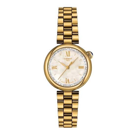 Picture of Tissot Desir 28MM Gold-Tone Steel Watch with Gold Dial