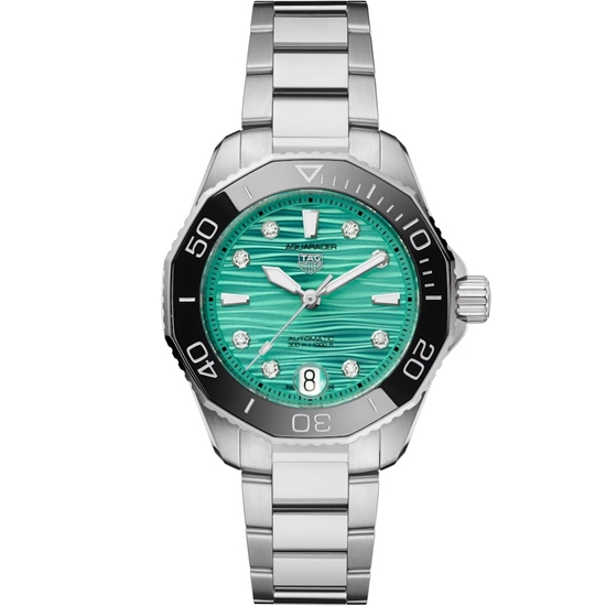 Picture of TAG Heuer Aquaracer 36MM Turqoise Dial with Diamonds