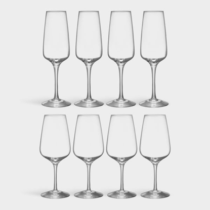 Picture of Pulse Wine and Champagne Glasses - Set of 8