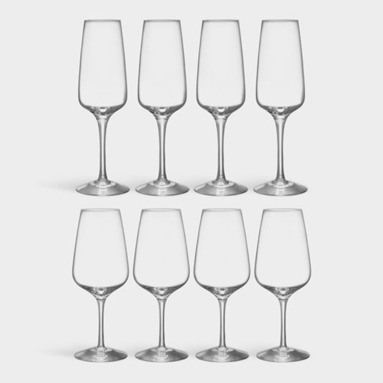 Picture of Pulse Wine and Champagne Glasses - Set of 8