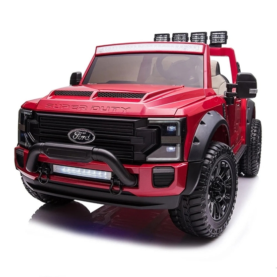 Picture of Moderno Ford F450 Custom 24V Kids Ride-On Truck - Cherry Red
