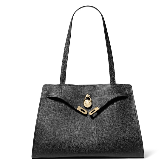 Picture of Michael Kors Hamilton Moderne Large E/W Fold Tote - Black