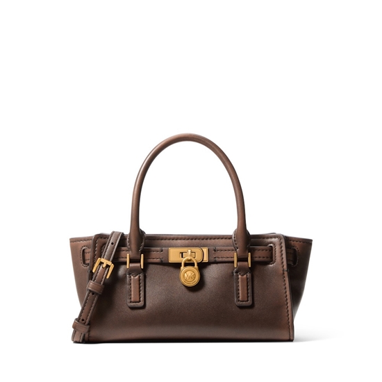 Picture of Michael Kors Hamilton Moderne XS E/W Satchel Xbody - Chocolate
