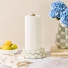 Picture of MacKenzie-Childs Sterling Check Paper Towel Holder