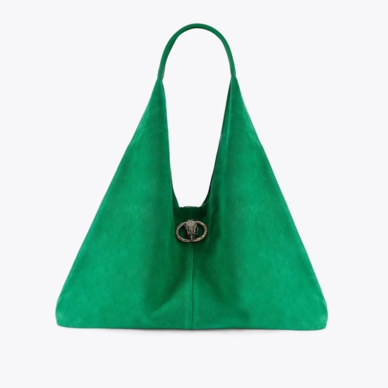 Picture of Kurt Geiger Chelsea Large Slouch Hobo - Green Suede