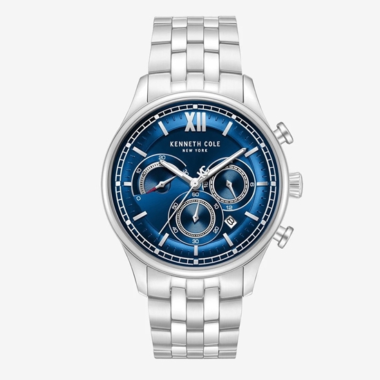 Picture of Kenneth Cole Hollis Stainless Steel Watch with Blue Dial