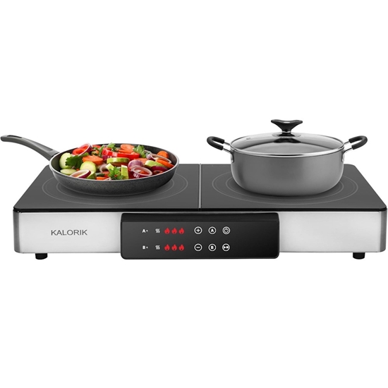 Picture of Kalorik MAXX 2-in-1 Electric Griddle and Double Cooktop