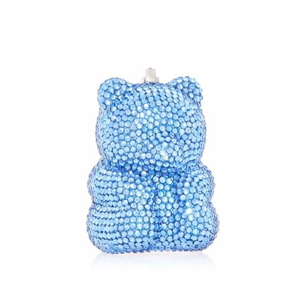 Picture of Judith Leiber Teddy Bear Pillbox - Sapphire